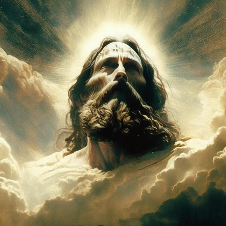 Образ бога в кинематографе. Нейросеть Kandinsky 2.1