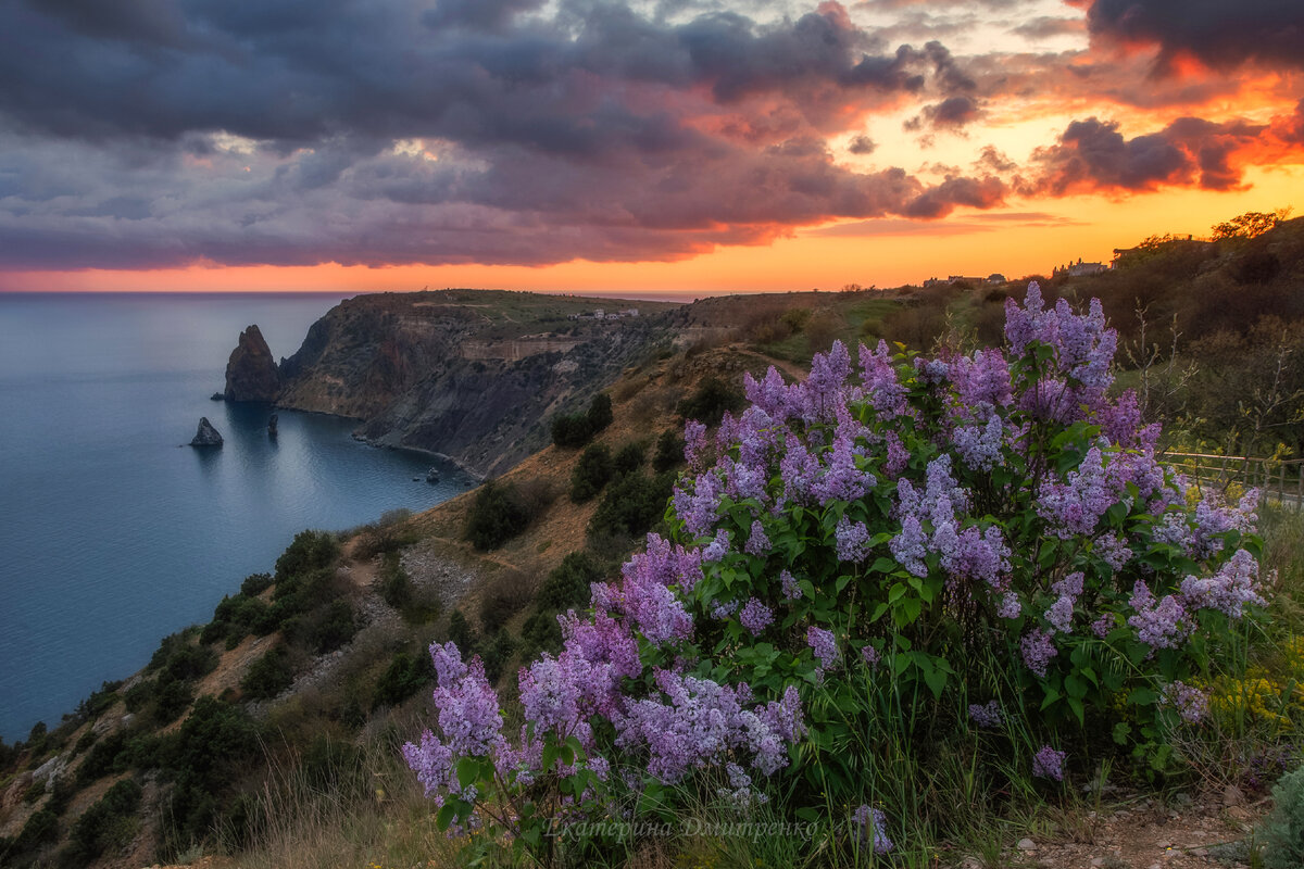 закат на море в крыму