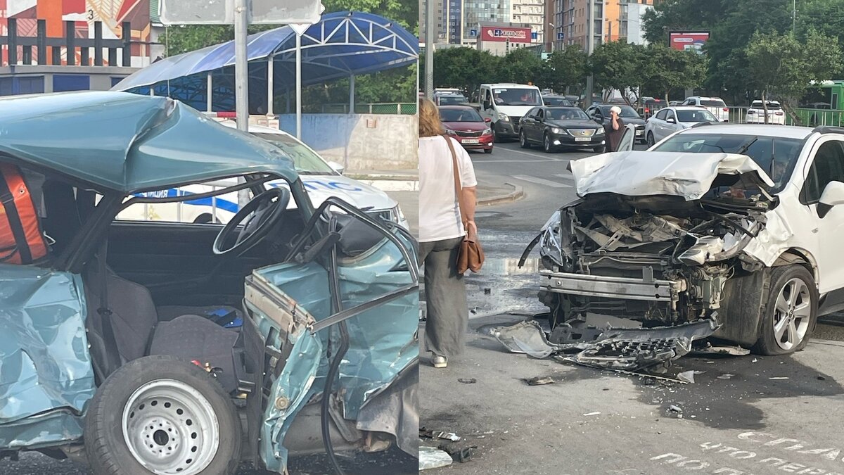     В областной столице 2 июня на улице Осипенко, рядом с 50 лет Октября перевернулся автомобиль ВАЗ.