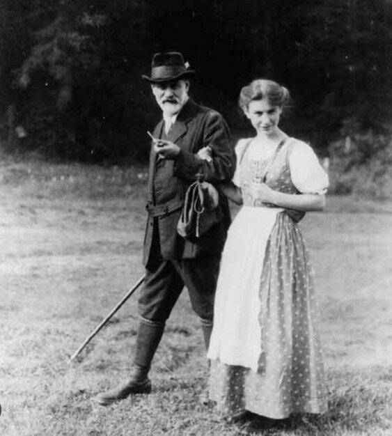 Анна Фрейд с отцом