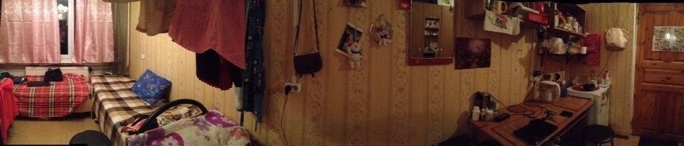 Так выглядела комната в общежитии, в которое заселили Анастасию 