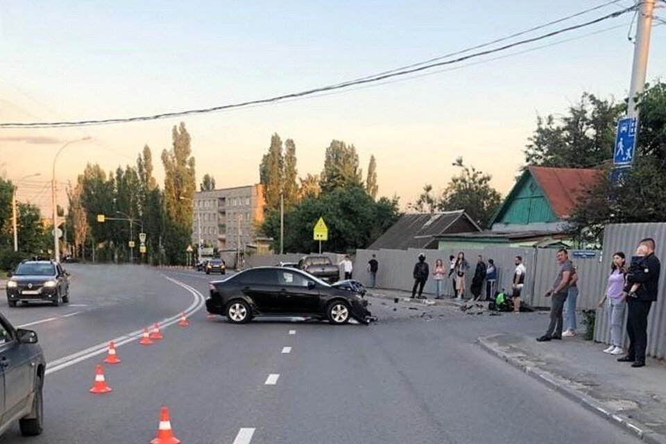 Поп на мотоцикле попал в дтп