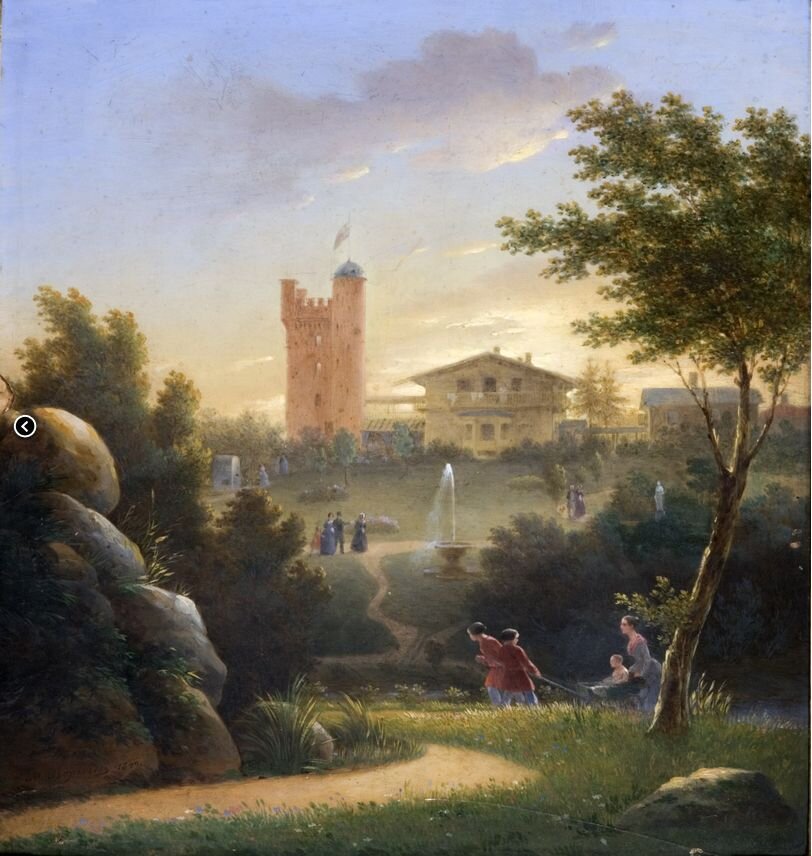Максим Никифорович Воробьев (1787-1855) Дача архитектора А.П.Брюллова в Павловске (1844)