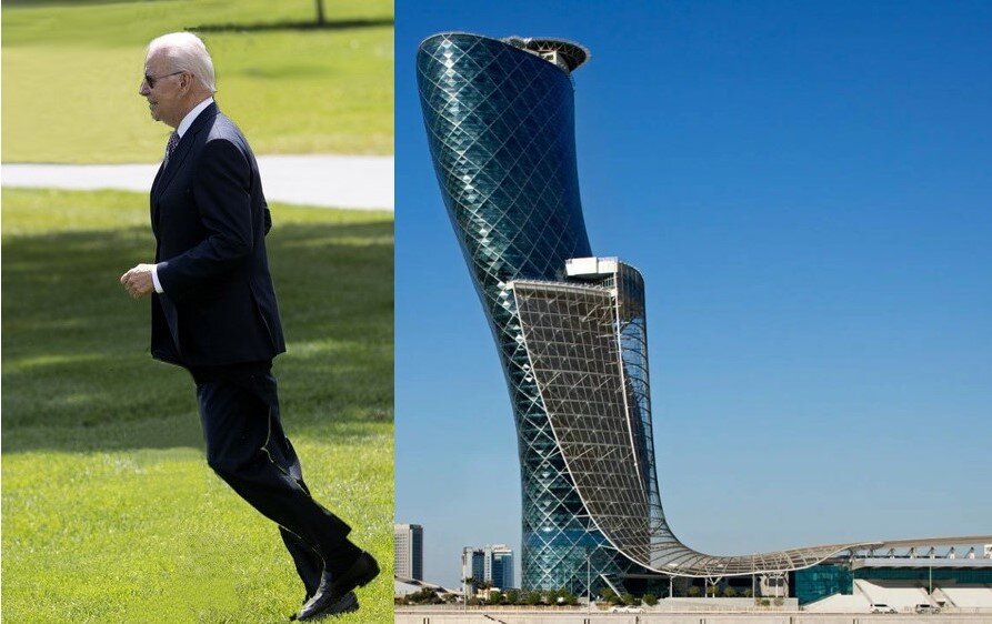 Спотыкающийся и Capital Gate в Абу-Даби