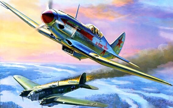 МиГ-3 отражает атаку люфтваффе под Москвой