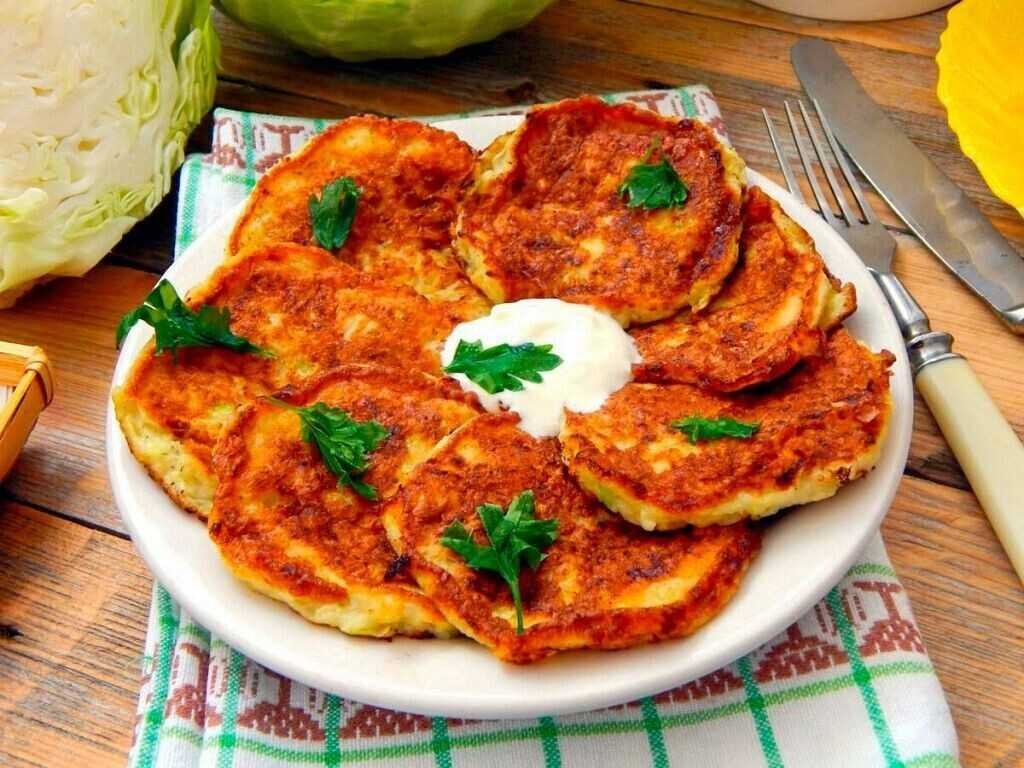 Оладьи с капусты с фото Капустные оладьи с сыром Со Вкусом