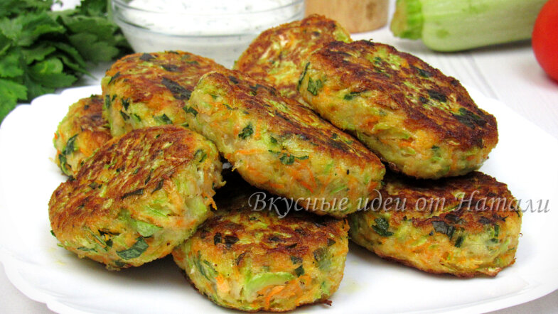 Овощные котлеты из кабачков