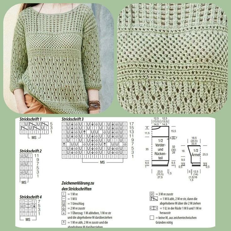 Дорогие мои рукодельницы сегодня для вас подготовила  очень большую подборку летних кофточек со схемами .-9