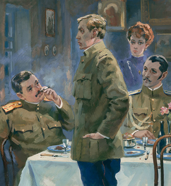 Иллюстрации Андрея Николаева (1922-2013) к роману "Белая гвардия" М.А. Булгакова. Изображения из открытых источников.