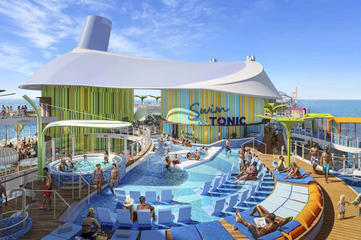 Круизный лайнер 2024. Royal Caribbean icon of the Seas. Icon of the Seas Размеры.