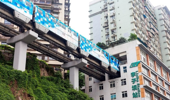 Тот самый монорельс в Китае. |Фото: mavink.com.