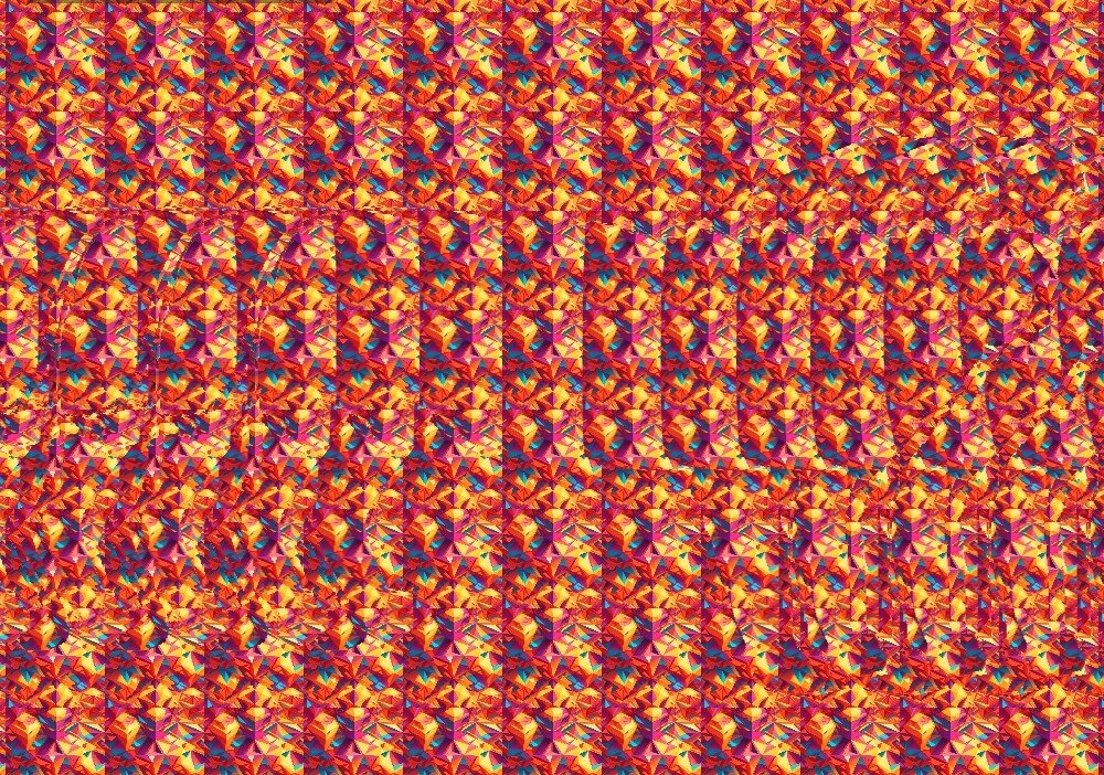 Стереокартинка авторская. Фон нарисован мной при помощи нейросети Кандинский от Сбера 