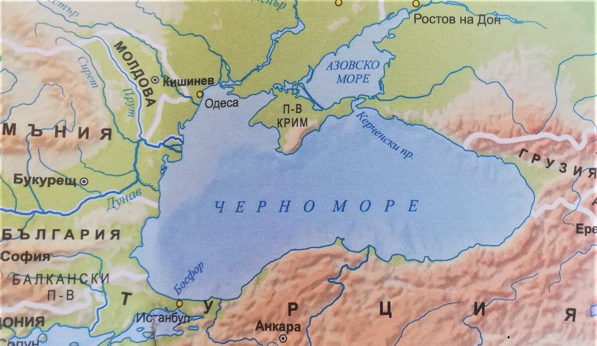 Карта румыния море