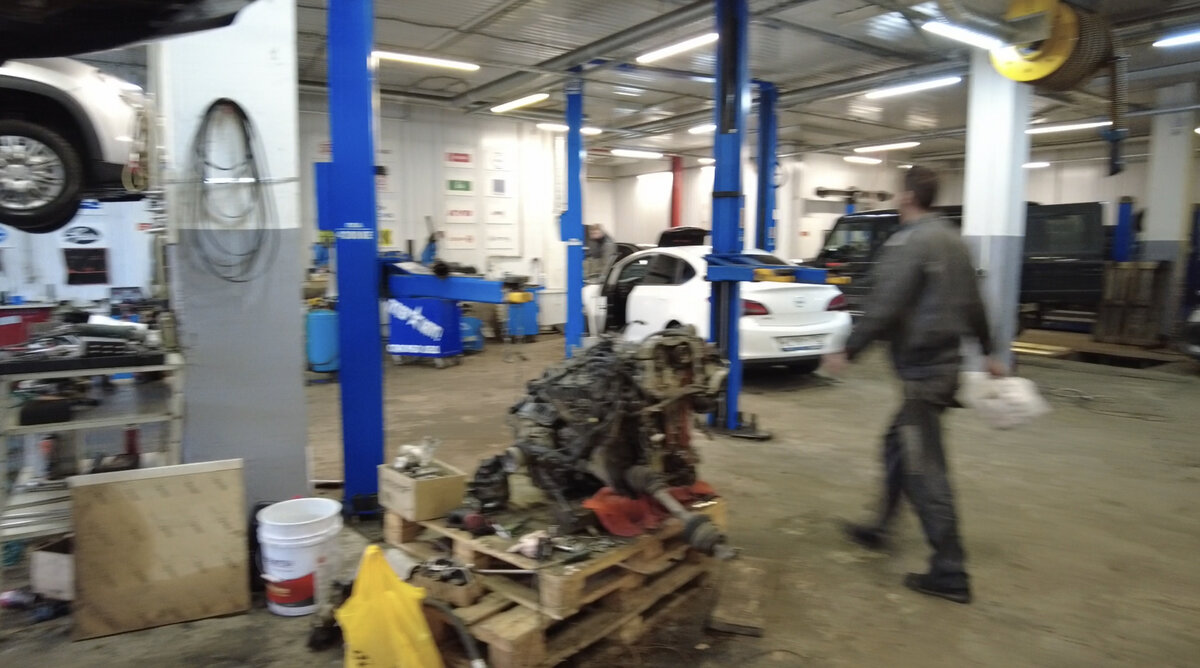 Автосервис - рабочий процесс " Иллюстрация "