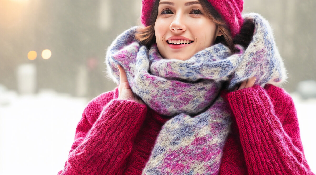 Модные шарфы зима 2023