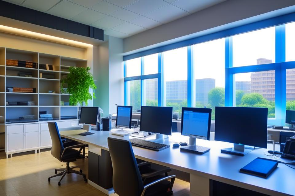 Kandinsky 2.1 офис крупной компании 