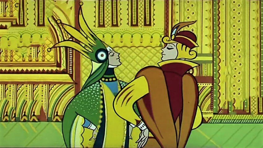 Скриншот из мультфильма "Василиса прекрасная" 1977 года. СССР