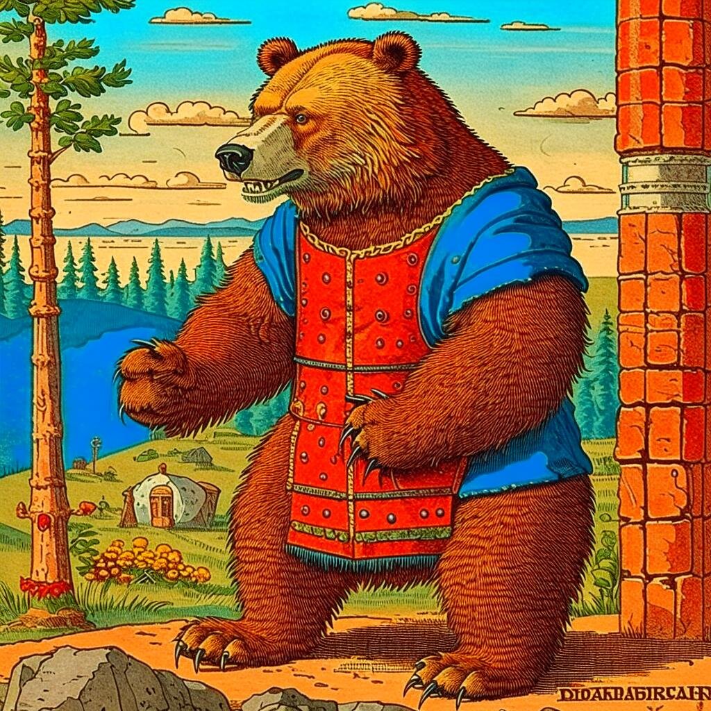 Изображение по запросу: "Русский медведь из средневековья"