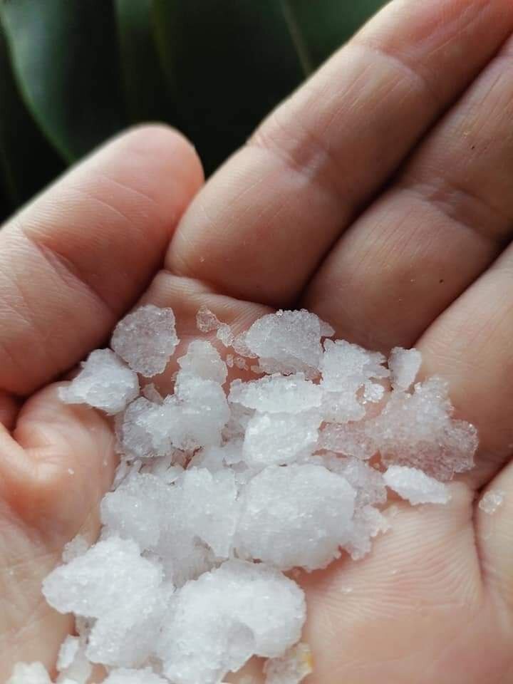 Слоёная морская соль с мыса Кормакитис (Северный Кипр). Фото автора