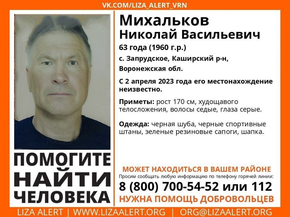    Фото со страницы поискового отряда "Лиза Алерт Воронеж" в соцсети "Вконтакте" Предоставлено