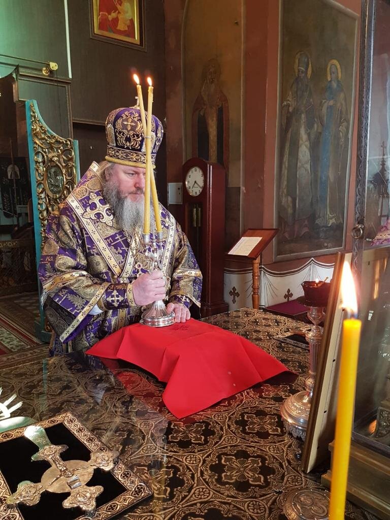 13 апреля. Кинешма. Архиерейское служение в Великий четверток ...