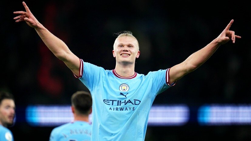     Нападающий «Манчестер Сити» Эрлинг Холанд Gettyimages.ru Lexy Ilsley - Manchester City / Contributor