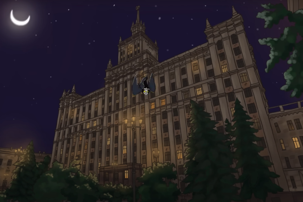    Мифическая птица-дева добавляет ЮУрГУ шарма. Фото: Кадр из видео