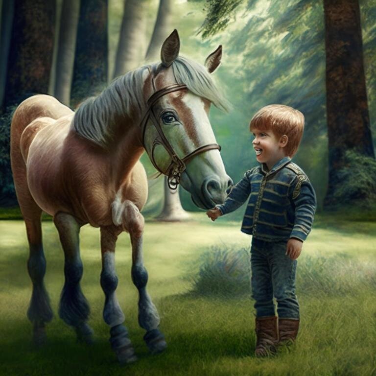 Бейби и Чугезе. Иллюстрация к сказке создана нейросетью. 