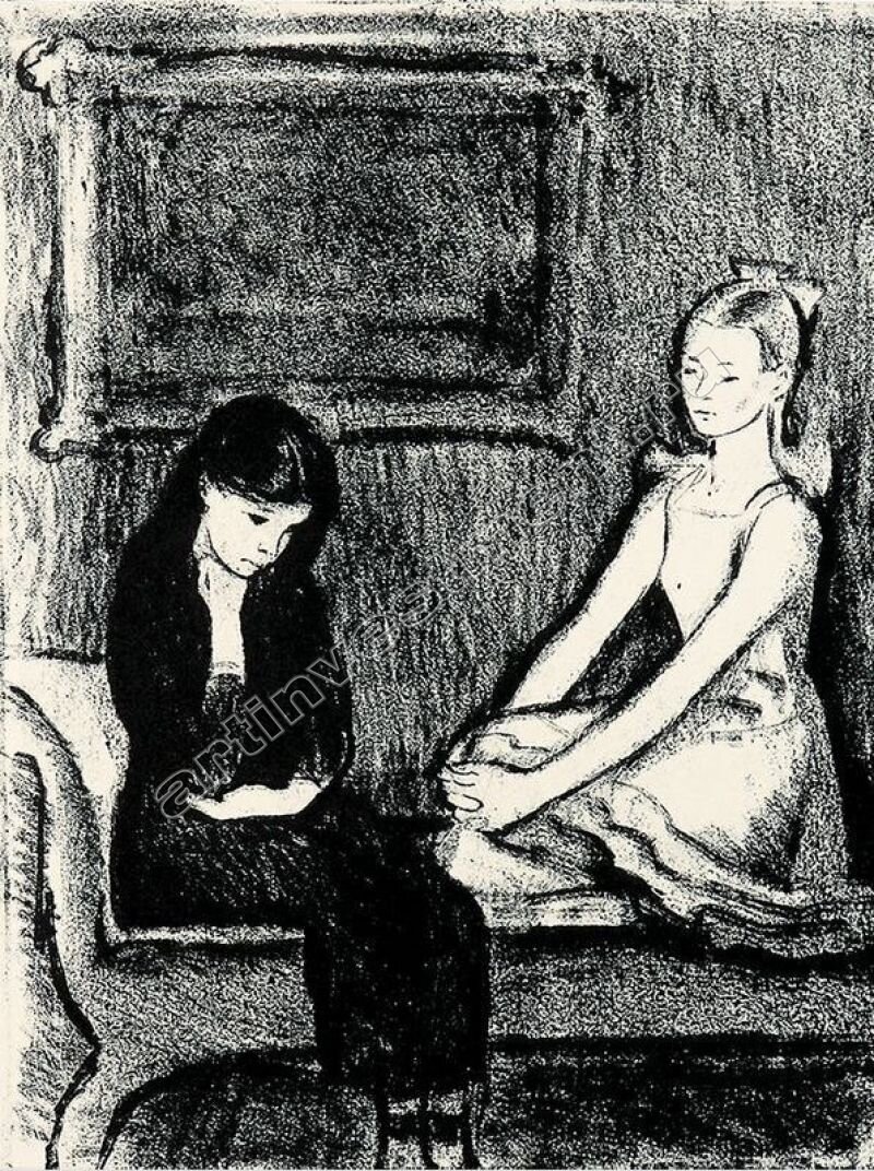 М.Ройтер, илл. к роману "Неточка Незванова". Из открытых источников.