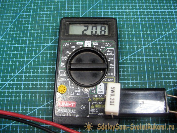 Полезная приставка к мультиметру для измерения низкоомных резисторов .