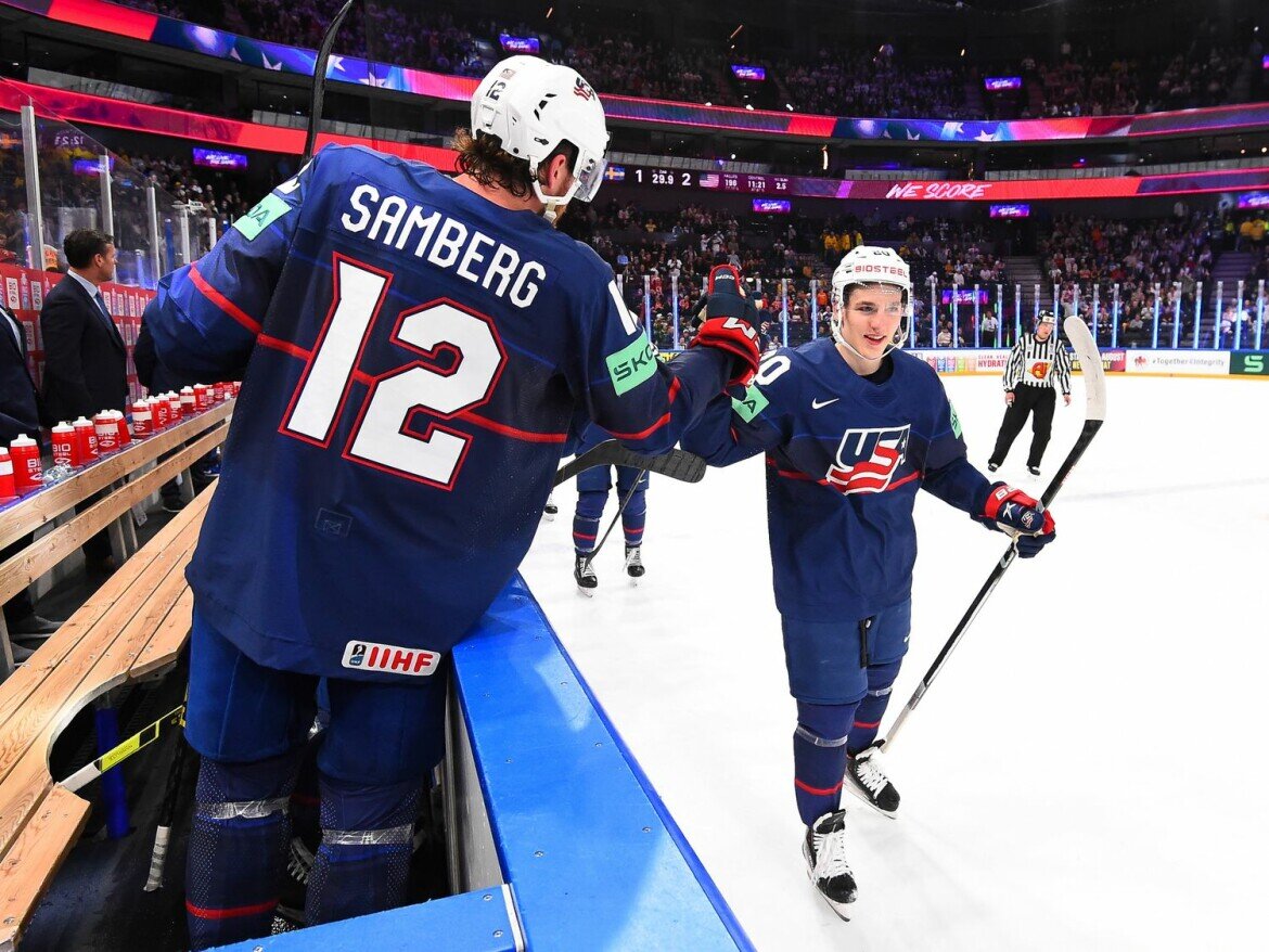 ​Сборная США показывает, пожалуй, самый яркий хоккей на этом чемпионате мира, и после уверенной победы в своей группе сделала большую заявку на золото. Фото: iihf.com