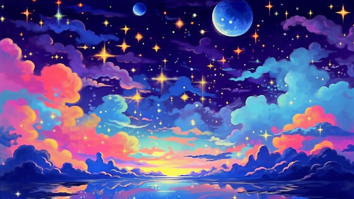 starry sky by lisa frank
