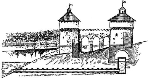 



Рисунок 56. Схема водоснабжения Тайницкой башни (реконструкция).