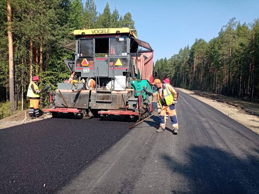    На участке трассы Урай — Шаим начинают асфальтирование