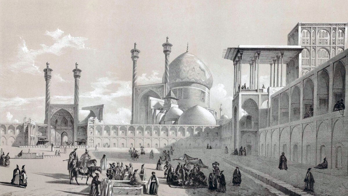 А так выглядел майдан в персидском Исфахане XVI века