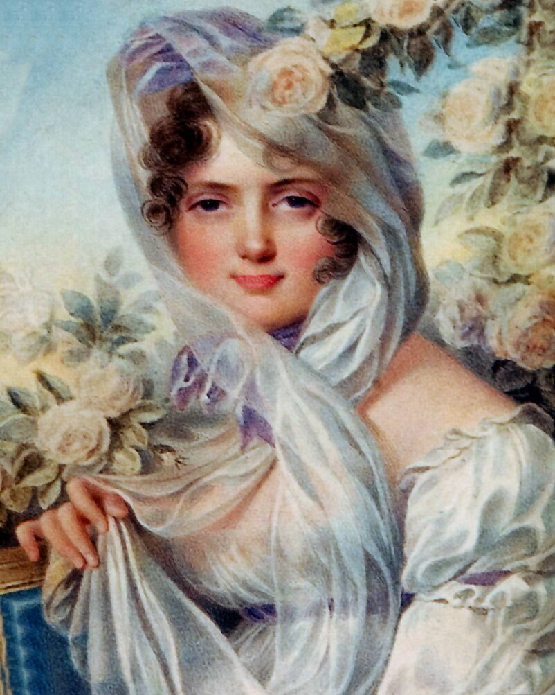 Карл Людвиг де Бурдон «Портрет княгини Екатерины Павловны Багратион» (копия с акварели Жана-Батиста Изабе) / Собрание Сергея и Татьяны Подстаницких