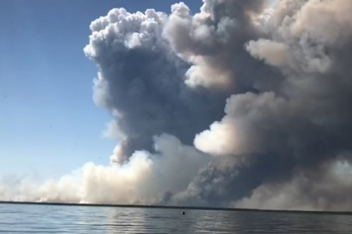    Из-за крупного пожара в Егорьевском районе перевозят местных жителей