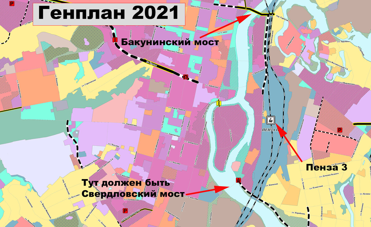 Генеральный план пензы