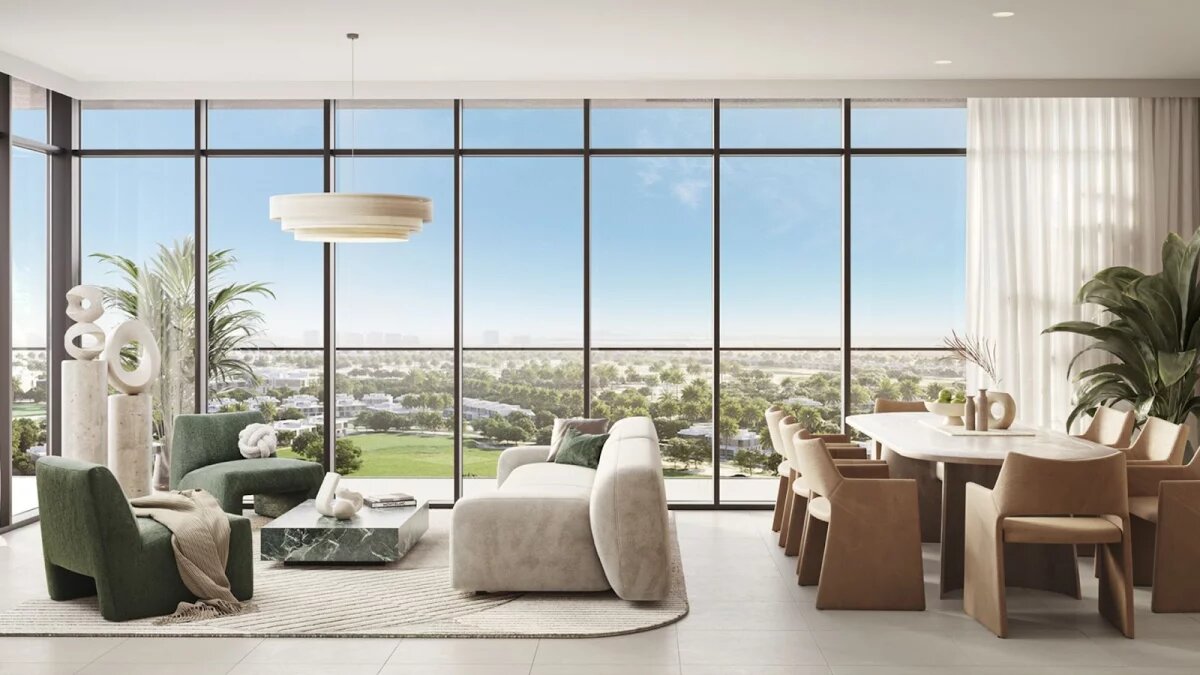 Лаунж-зона в ЖК Golf Grand в Дубае 