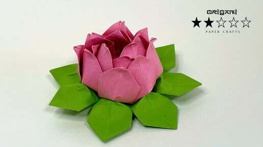 оригами цветок лотос // origami lotus flower