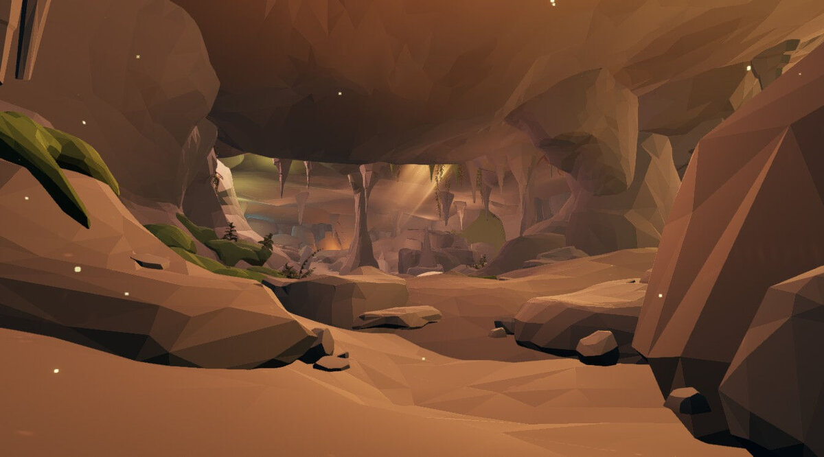 Кроме открытых пространств, здесь есть одна небольшая пещера.