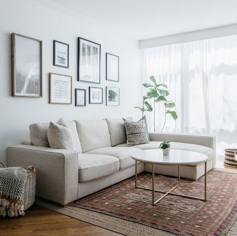 Интерьер гостиной в скандинавском стиле.. Фото 2.