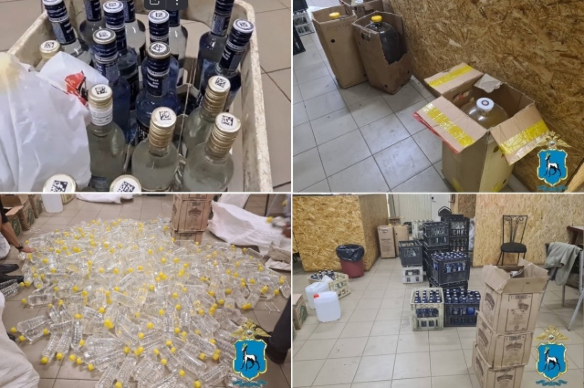    В Самарской области полиция продолжает выявлять контрафактный алкоголь