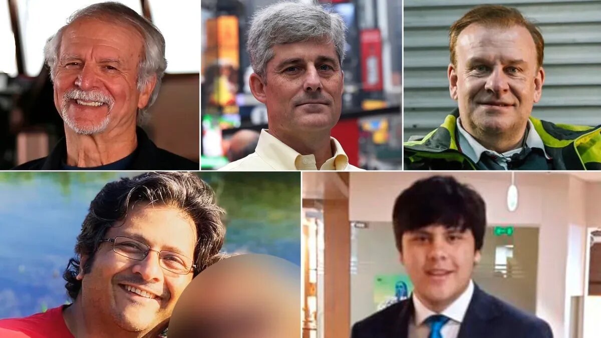 Погибшие в батискафе. Фото: News.sky.com