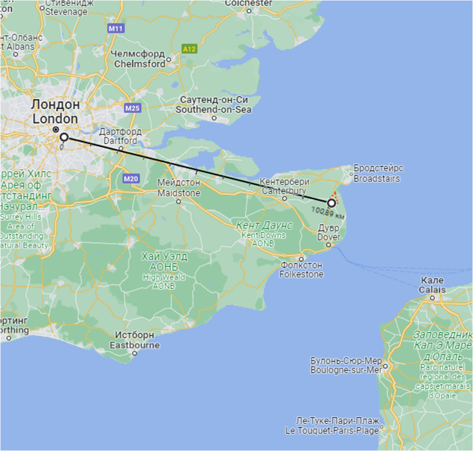 Город Сэндвич, Кент. Google.Maps