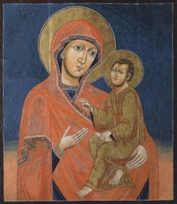 Тихвинская икона. XVIII в. Вологодская область.