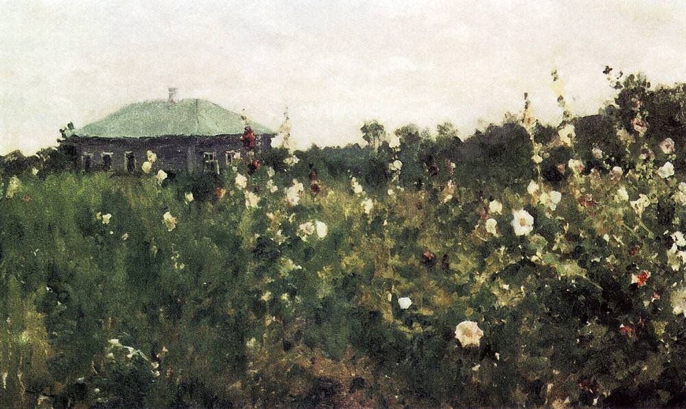 Коровин Константин Алексеевич – Мальвы в Саратовской губернии. 1889