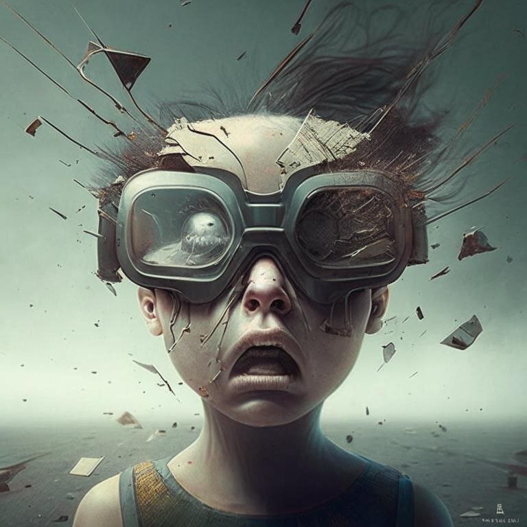 "Обесценение", сгенерировано в Kandinsky