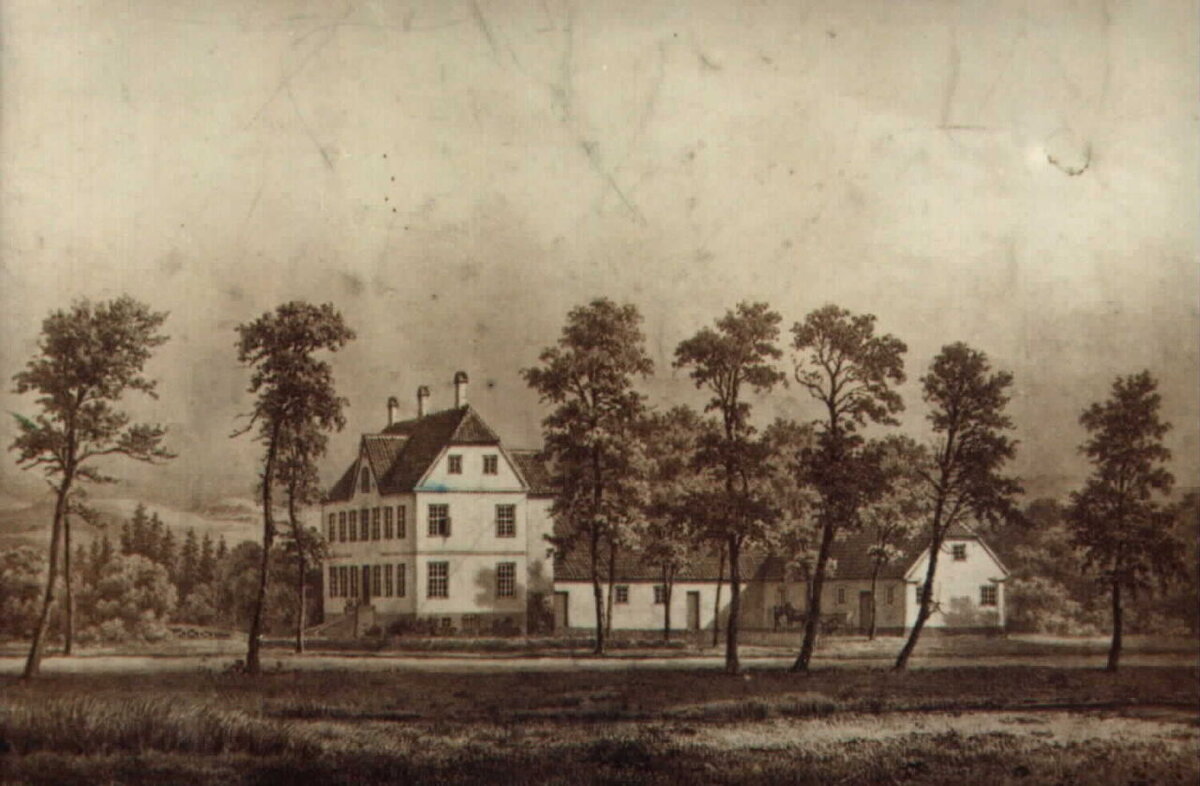 Поместье Харальдскер в 1857 г.