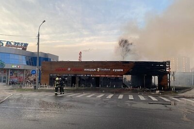    Ликвидация последствий пожара в нежилом здании в городском округе Химки © Сайт Главного управления МЧС России по Московской области